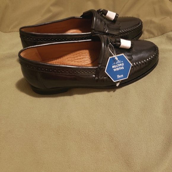 Bass Grammer Tasseled Men's Shoes Sz-8.5 Black - Picture 4 of 10